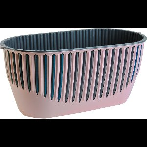 2 Stuks Piano bloembakken roos antraciet 4.5L vensterbank plantenbak 32x15cm winterhard