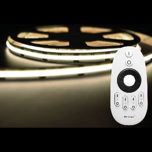 LED Strip COB - 10 Meter - Complete Set - 4000k - Neutraal Wit - 24V - 480LED/m - Met RF Mi-Light(MiBoxer) Afstandsbediening