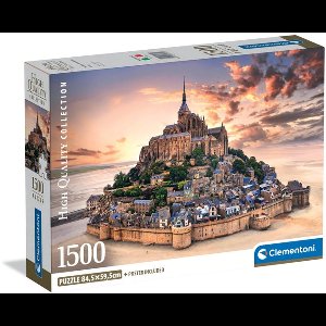 Clementoni - Puzzel - 1500 Stukjes - Mont Saint-Michel Rising - Puzzel Voor Volwassenen - High Quality Collection