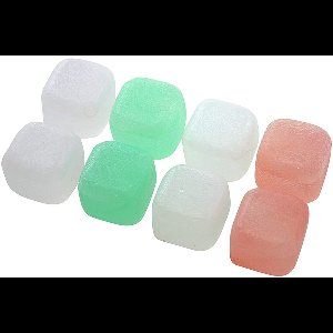 Set van 8 herbruikbare plastic ijsblokjes, veelkleurig, Fackelmann
