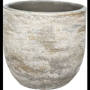 Bloempot Miami - d19 x h17cm - Grijs