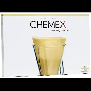 Chemex Filters Ongevouwen Bruin Voor Coffeemaker - 3-Kops - 100 stuks