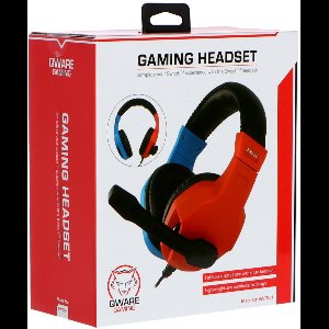Qware Gaming - Switch Headset - Rood/Blauw - Geschikt voor Nintendo Switch (en OLED/Lite)