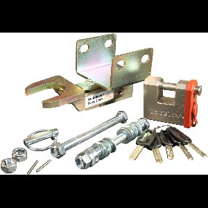 Disselslot Fixed Lock BAK35 2x horizontaal (AL-KO) M14 - Koppelingsslot - Voor aanhanger, caravan en trailers - Aanhangerslot - Doublelock