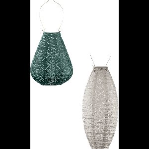 LUMIZ Solar Tuinverlichting - Tuinverlichting op zonne energie - Tuinverlichting - Buitenlampjes - Tuinverlichting op zonneenergie - Buitenverlichting - Buitenlamp - Decoratie - Laurier Set - 2 stuks - Goen - Licht taupe