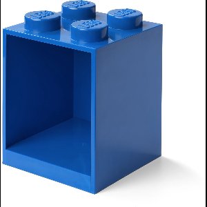 Lego - Wandschap Brick 4 - Polypropyleen - Blauw
