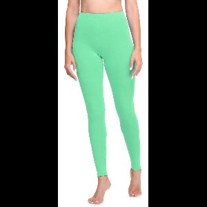Ladeheid LA-LA40-133-LE Dames Leggings - Sport - Vrijetijdsbroek - Lang - Katoen - Sporbroek - Yogabroek - Munt - M