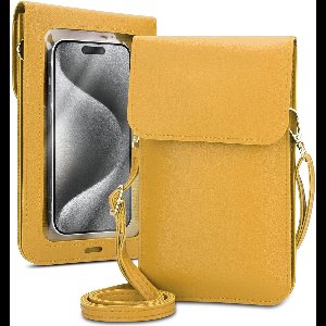 Mobielhoesje geschikt voor LG L7 II (2. SIM) in GEEL Etui Case Cover Handtas voor dames