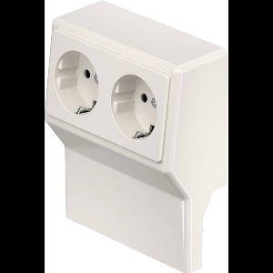 OBO Bettermann SL 2GT2050 cws Inzetstuk voor stopcontact voor Accessoires voor elektroplintsysteem Crème-wit 1 stuk(s)