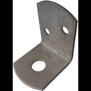 Hoek L-beslag RVS