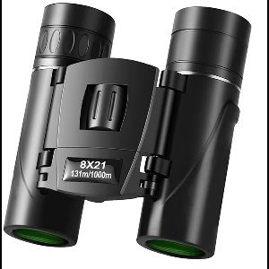 Garpex® Compacte Verrekijker - Lichtgewicht - 8x Vergroting - Waterdicht - Met nekkoord, draagtas - voor vogels kijken, jagen, theater