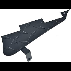 Premium Metal Black Diamond Plate LP Guitar Pickguard Aluminum Scratch Plate With Metal Black Bracket Fits Epi Les Paul