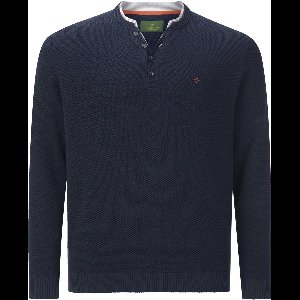 Charles Colby herren Trui - 60/62 - donkerblauw