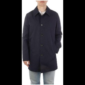 Polyester Jacket with Zipper Closure and Pockets - Blue