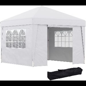 Outsunny-Pop-up luifel-Oxford-stof-298x298x288cm-Wit