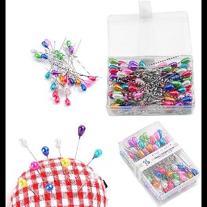 Allecto Plus - Grote steeknaalden 200 stuks - Kleurrijke naaidozen - Naai-accessoires voor quilten en handwerk