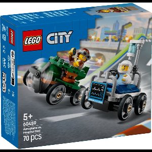 LEGO City Raceautopakket: vliegtuig vs. ziekenhuisbed - 60459