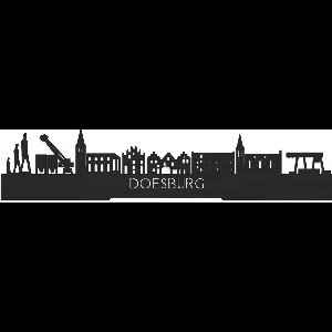 Standing Skyline Doesburg Zwart hout - 40 cm - Woon decoratie om neer te zetten en om op te hangen - Meer steden beschikbaar - Cadeau voor hem - Cadeau voor haar - Jubileum - Verjaardag - Housewarming - Aandenken aan stad - WoodWideCities