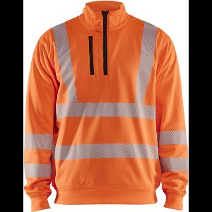 Blaklader High Vis Sweatshirt halve rits 3564-2538 - High Vis Oranje - S