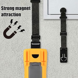 Magnetische Riemenset, Ophangkit Accessoires Ophanglus Magneethanger Set voor Fluke Digitale Multimeter (Zwart)