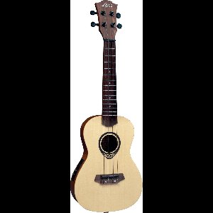 LAG Guitars Tiki Uku 150 TKU150CE elektrisch-akoestische thinline concert ukelele met gigbag