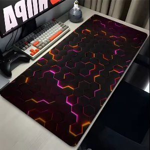 XXL Gaming Muismat 800×300x2 mm – Honeycomb Design – Antislip Rubberen Basis – Deskmat voor Toetsenbord & Muis