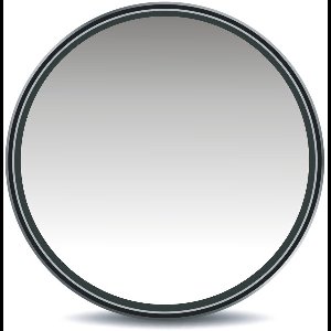 49mm Grijsverloop Lens Filter / Grijsfilter / Graduated Grey Filter