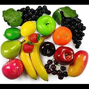 ST TRADİNG Kunstfruit Set - 20 Stuks Decoratief Nepfruit voor Huisdecoratie
