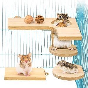 Stunq® Compleet Houten Accessoireset – Dierentuinterrein voor Kleine Dieren en Speelplezier