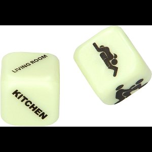 Shots - S-Line Glow in the Dark Dobbelstenen white