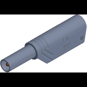 SKS Hirschmann LAS S G Veiligheids-lamelstekker, male Stekker, recht Stift-Ø: 4 mm Grijs 1 stuk(s)