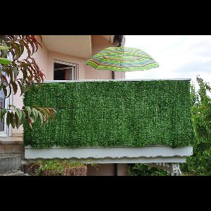 Cosmo Casa - Balkonsichtschutz - Privacyhaag - Ondoorzichtig - Flexibel - Natuurlijk - PVC - Groen