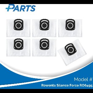 Rowenta Silence Force RO6495 Stofzakken (6 Stuks, Plus.Parts® alternatief voor ZR200540)