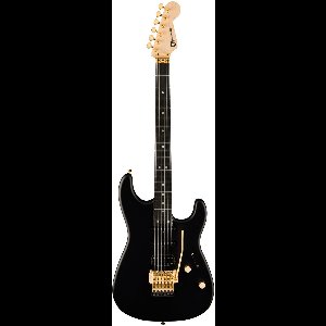 Charvel MJ Series SD1 24 HSS FR RD SBK Satin Black - Elektrische gitaar