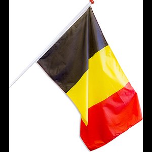 Vlag België zwart/geel/rood