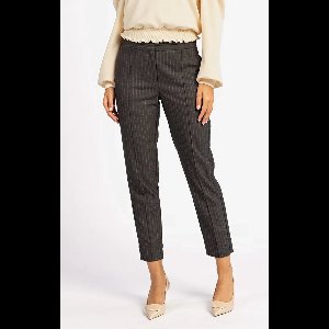 AAIKO Parene Pinstripe Vis 548 Broeken Dames - Zwart - Maat XL