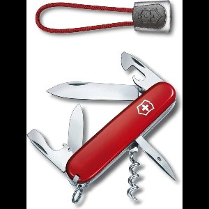 Victorinox Spartan Zwitsers Zakmes+lanyard - 12 Functies - Rood/rood