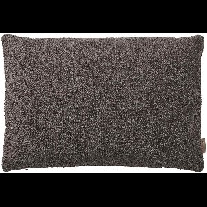 Boucle Kussenhoes Mulch | Grijs / Bruin | Polyester / Acryl