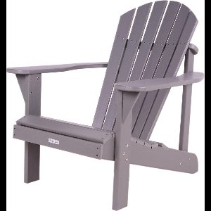 MaximaVida kunststof adirondack tuinstoel Montreal grijs - luxe uitvoering