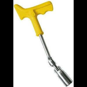 Bougie sleutel - 21 mm - Bougiesleutel met knikarm - Sparkplug key - KMR