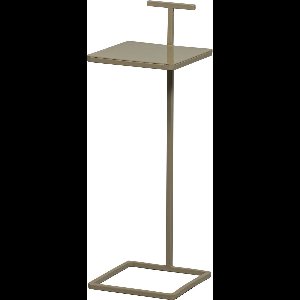 WOOOD Toste Bijzettafel - Metaal - Donker Zand - 64x22x22 cm