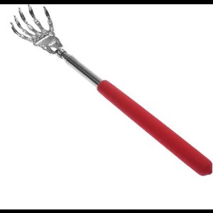 Scoby - Ruggenkrabber - Uitschuifbare Massagekrabber - Kraaienpoot - Telescopische Krabber - Verstelbaar voor Jeuk - Back Scratcher - Rood