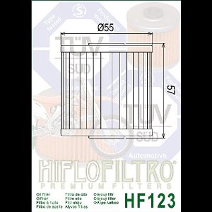 hiflofiltro oliefilter voor motorfiets kawasaki 650 klr a 1987-1989 nieuw