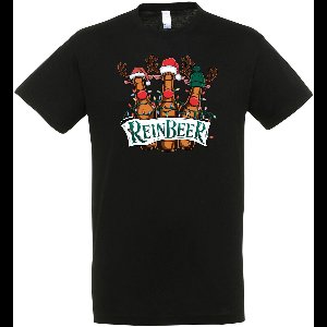 Reinbeer T-shirt - Unisex - Kerst - Christmas - Feestdagen - Kerst T-shirt - Grappig T-shirt - Kerstman - Xmas - Foute kerst - Maat L