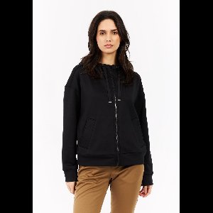 Protest Prtface - Fleece vest Dames - Lange mouwen - Outdoor - Ritssluiting – True Black