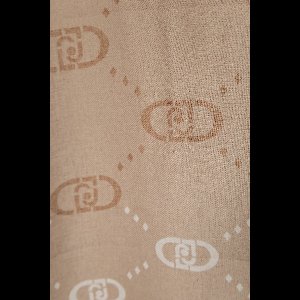 Liu Jo Ecs Stola Degrade Logo Sjaals Dames - Camel - Maat ONESIZE