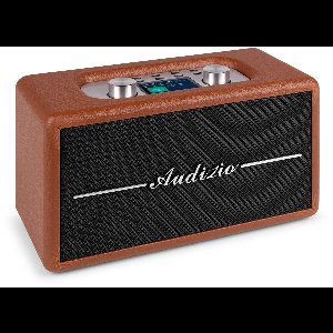 Retro radio - Audizio Tune60 - DAB radio met Bluetooth - Vintage look - DAB+ en FM - Bruin