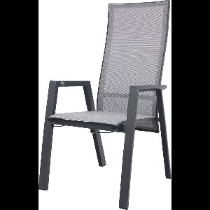 Azoren dining tuinstoel verstelbaar - Antraciet