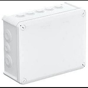 Aftakdoos voor vochtige ruimtes 240 x 190 x 95 mm zuiver wit (RAL 9010) IP66