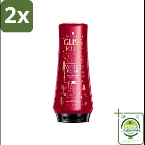 Gliss-Kur - Conditioner - Winter Repair - Herstelt & Verzorgt - 200 ml - Voordeelverpakking - 2 stuks - Haar conditioner - Winterhaar